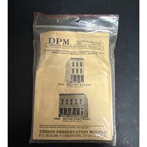 DPM Hayes Hardware #502 N Scale Design Preservation Models Train Building Decor